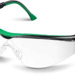 Защитные прозрачные очки KRAFTOOL BASIC стекло-моноблок с покрытием устойчивым к истиранию и запотеванию, открытого типа 110317