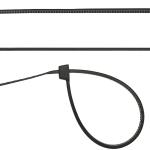 Кабельные стяжки черные ХС-Ч, 4.8 x 500 мм, 100 шт,нейлоновые, СИБИН 3788-48-500
