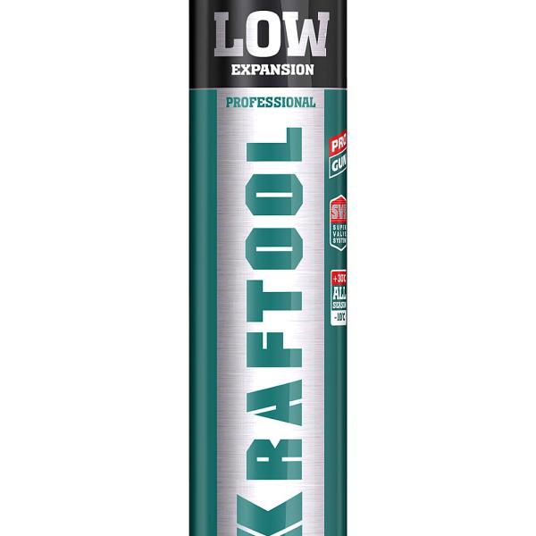 Пена монтажная,с низким расширением, пистолетная, всесезонная,800мл, SVS, LOW EXPANSION, KRAFTOOL 41181