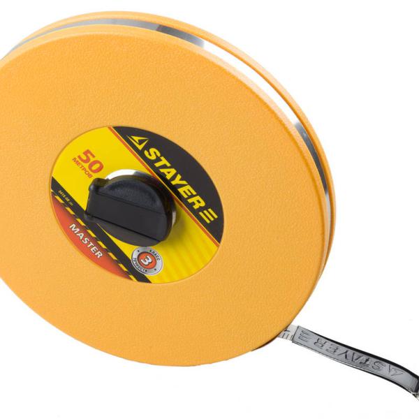 Мерная лента фиберглассовая STAYER 50 м,  (3415-50)
