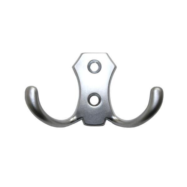 Крючок H5505E AL, 2-х рожковый, матовый хром АЛЛЮМИНИЙ 973621