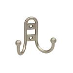 Крючок R15, 2-х рожковый, никель матовый (HKS.R15.2h.MNI) 10812